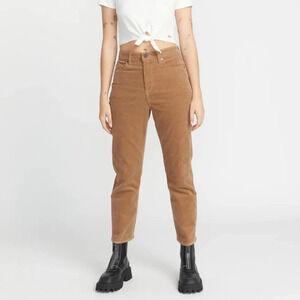 Volcom Stoned Straight Corduroy Pants Caramel Khaki Size 24 Y2K Skater Academia